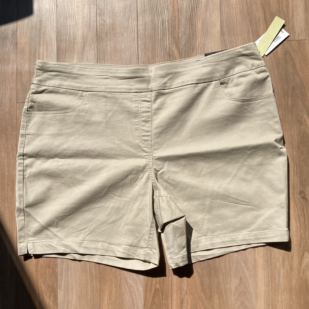 Napa Valley stonewall tan pull on short with stretch and pocket 20W - Picture 9 of 15